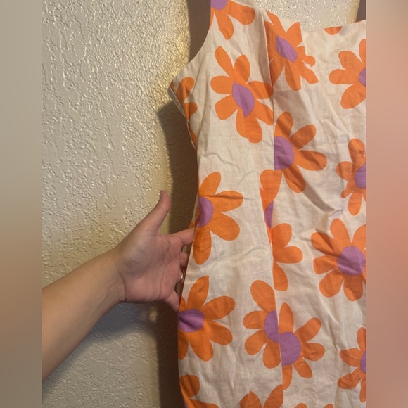 Princess Highway ModCloth Margo Daisy Linen Blend Dress - Picture 4 of 8